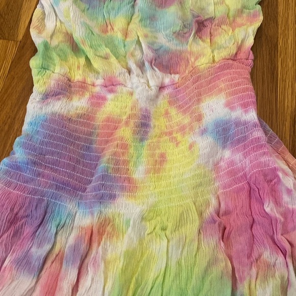 Katie J NYC Multicolor Tie Dye Strapless Dress Size L - Picture 7 of 7